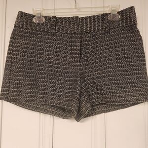 Ann Taylor High Waist Black and White Shorts